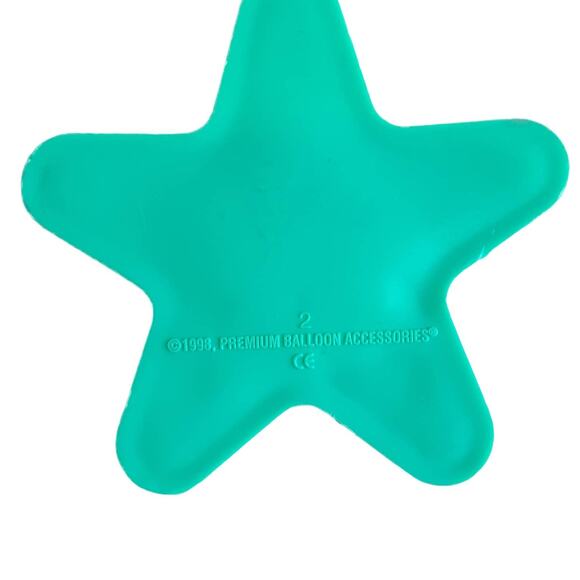 Vintage 90s Premium Balloon Accessories Star Shaped Balloon Weights 5ct Multi - Picture 2 of 4